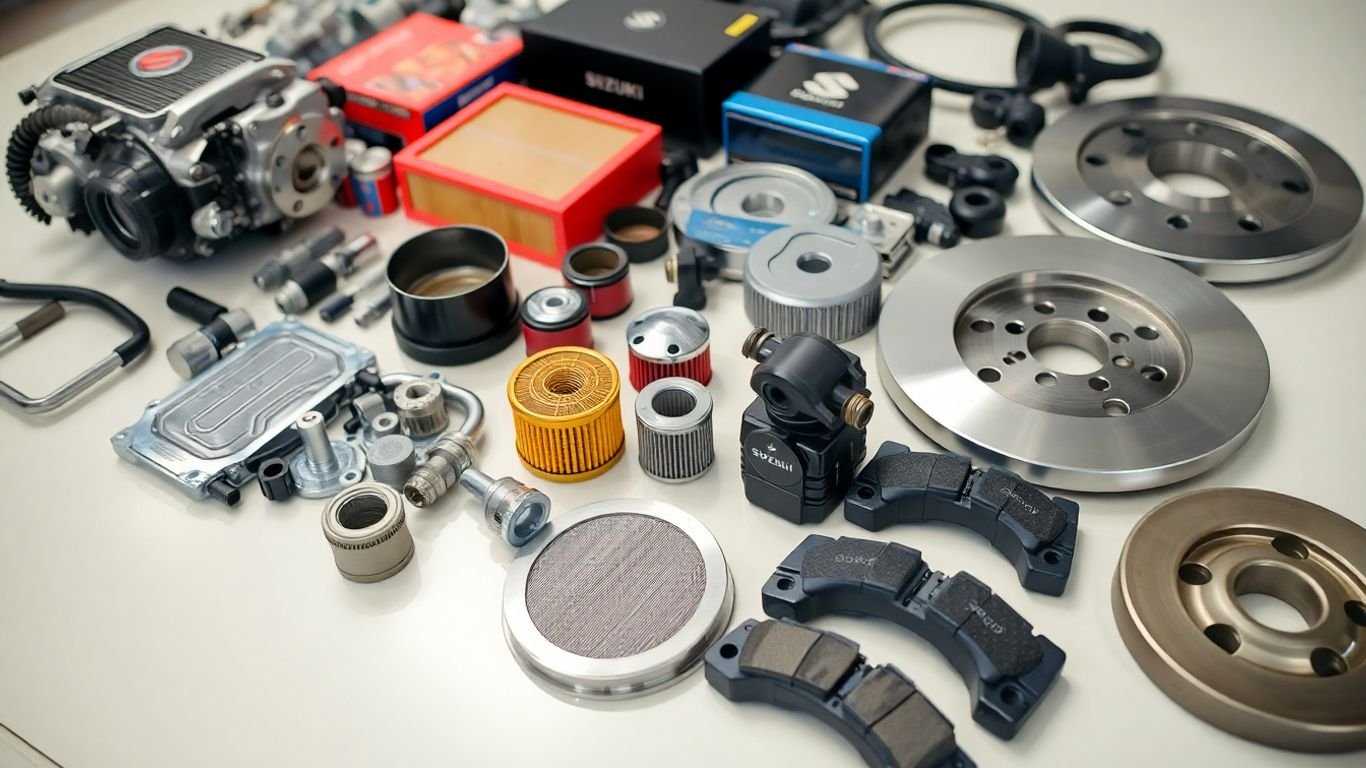 Suzuki car parts: engine, filters, brakes