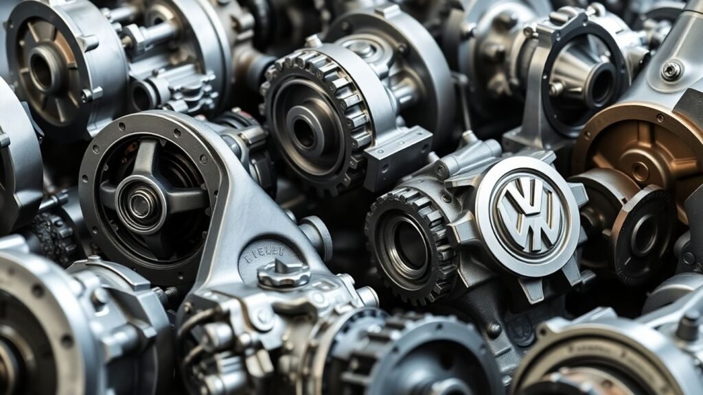 Various Volkswagen gearboxes for sale.