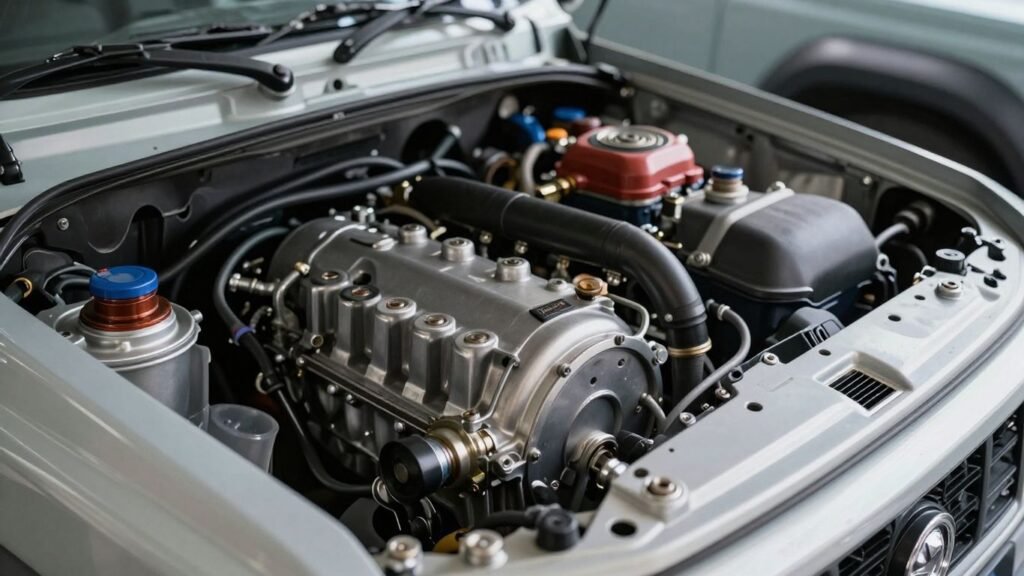 Suzuki Jimny and Grand Vitara engine close-up