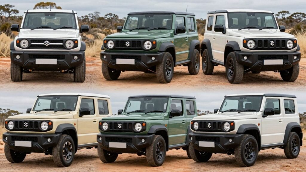 Suzuki Swift, Vitara, and Jimny cars in Australia.