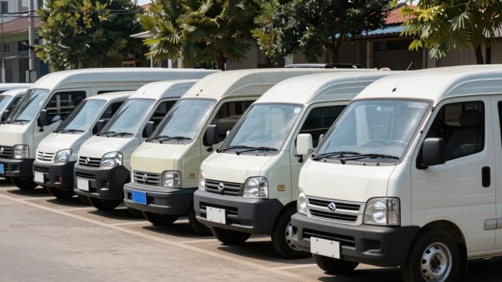 Suzuki commercial vans and trucks lineup